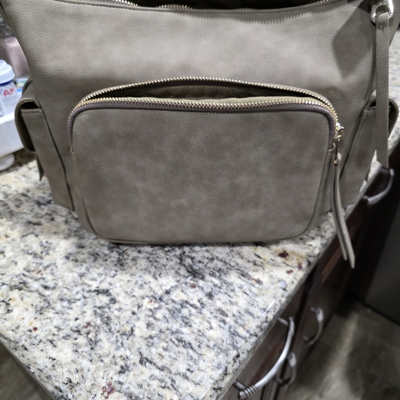 Universal Thread Handbags - Universal Thread Taupe Hobo Bag